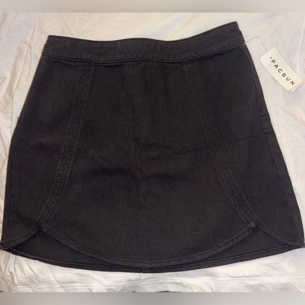 NWT Pacsun black denim mini skirt